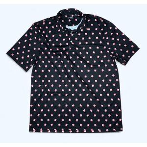 Backspin Golf Threads Flying Pigs Black MASTERS Polo style Golf Shirt 2X